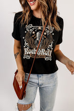 Slogan Graphic Short Sleeve T-Shirt Black