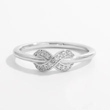 925 Sterling Silver Zircon Geometric Ring Silver