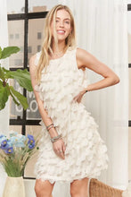 ADORA Sleeveless Shift 3D Petal Dress