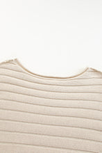 Round Neck Exposed Seams Pullover Top Woman Blouses