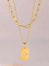 18K Gold-Plated Stainless Steel Double-Layered Necklace Gold One Size
