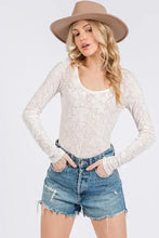 White lace velvet floral long sleeve bodysuit with floral pattern ces femme long sleeve bodysuit