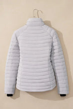 Turtleneck Zip Up Long Sleeve Jacket Woman Outerwear