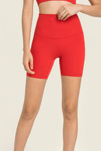 Millennia Seamless High-Rise Wide Waistband Biker Shorts Red