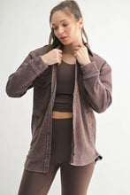 MONO B Snap-On Shacket with Pockets RICH SOIL Woman Outerwear