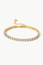 Inlaid Zircon 18K Gold Plated Bracelet Necklaces