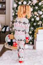 Child Christmas Pajamas Pants Set with Snowflake Pattern