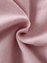 Soft pink knit fabric with cute fairy graphic, machine wash cold