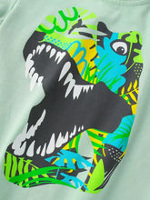 Children’s dinosaur graphic short sleeve t-shirt, machine wash cold