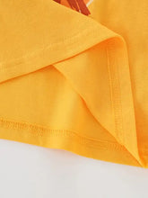 Children’s lion embroidered patch yellow t-shirt, machine wash cold