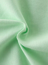 Children’s sequin short sleeve t-shirt in soft natural cotton mint green fabric