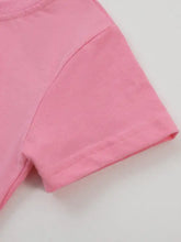 Children’s Unicorn Short Sleeve T-Shirt, pink, smooth fabric, machine wash cold