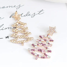 Christmas Tree Rhinestone Alloy Earrings Earrings