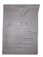 European Certificate of Conformity for Citroen C3 1.2i PureTech Feel reliable petrol engine