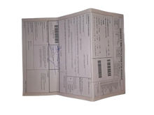 Folded light-colored document for Citroen C3 1.2i PureTech reliable petrol engine