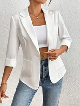 Classic Lapel Collar One Button Blazer Woman Outerwear