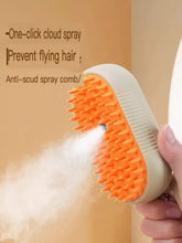 Orange-beiger Anti-Schmutz-Spray-Kamm zur Reinigung der Bad-Tiermassagebürste