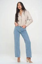 Coalition LA Zip Up Hooded Jacket with Light Blue Denim Jeans