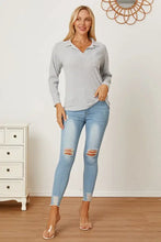 Collared Neck Dropped Shoulder T-Shirt Woman T Shirts