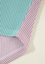 Color Block Corded Button Up Shacket Woman Outerwear