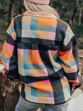 Color block half snap long sleeve sweatshirt with pink collar