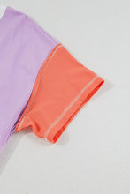 Color Block Oversized Cotton T-Shirt for Women Woman T Shirts