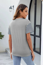 Color Block Short Sleeve T-Shirt for Women