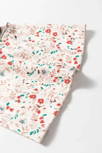 Color Block Tunic with Floral Bell Sleeves Woman T Shirts