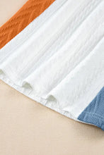 Color Blocked Knit T Shirt for Women Woman T Shirts