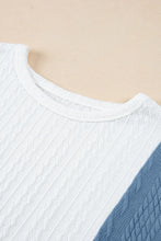 Color Blocked Knit T Shirt for Women