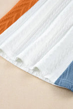 Color Blocked Knit T Shirt for Women Woman T Shirts