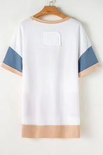 Color Blocked Oversized Tunic T Shirt for Women