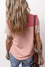 Color Blocked Ribbed Knit Top for Women
