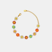 Titanium Steel Oil Drip Flower Bracelet Bracelets