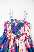 Colorful Floral Print Cotton Maxi Sundress Maxi Dresses