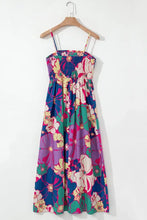Colorful Floral Print Cotton Maxi Sundress Maxi Dresses