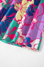 Colorful Floral Print Cotton Maxi Sundress Maxi Dresses