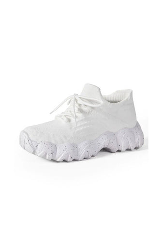 Colorful Knit Sneakers for Women Set of Three Pairs White