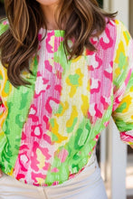 Colorful Patterned Knit Sweater for Women 100 Percent Polyester