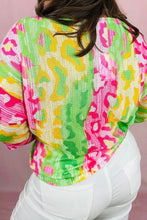 Colorful Patterned Knit Sweater for Women 100 Percent Polyester