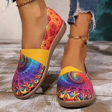 Colorful Patterned Slip-On Loafers for Women