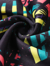 Colorful Patterned Stirrup Athletic Leggings for Women