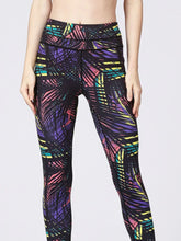 Colorful Patterned Stirrup Athletic Leggings for Women