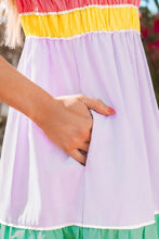 Colorful Tiered Cotton Maxi Dress Maxi Dresses