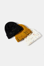 Confetti Rib-Knit Cuff Beanie Hats