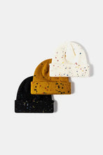 Confetti Rib-Knit Cuff Beanie Hats