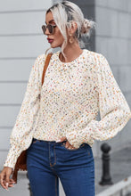 Confetti Speckled Knit Sweater with Long Sleeve Length