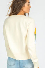 Contrast Button Down Long Sleeve Cardigan Woman Outerwear