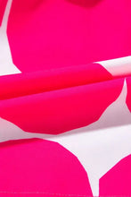 Contrast Notched Flutter Sleeve Dress Casual Dresses