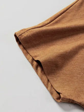 Contrast Round Neck Short Sleeve T-Shirt Woman T Shirts